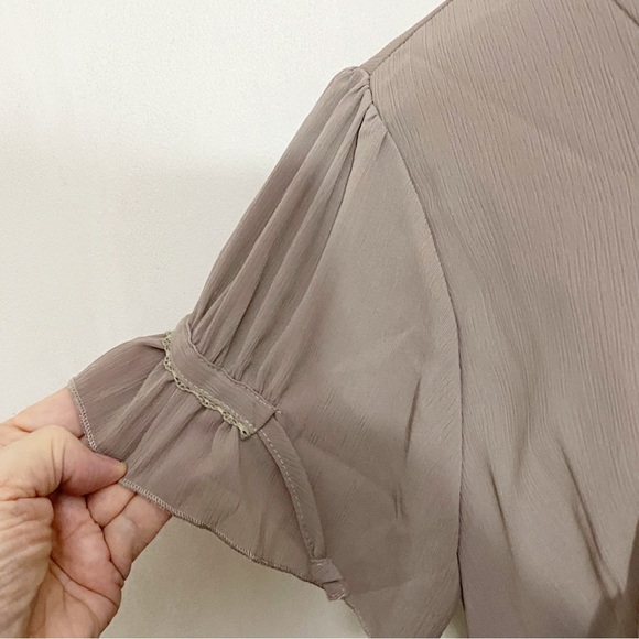 CREATION L drawstring detail on waist and sleeves longer length lace trim 12 - Picture 3 of 8